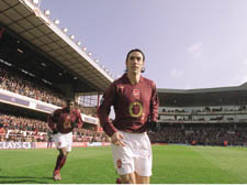 Coming home: Robert Pires has bought an apartment in the East Stand of the old Highbury Stadium 