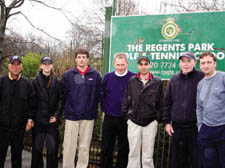   staff outside the golf and tennis school