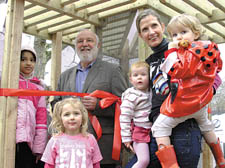 A slimmer, fitter, Frank on constituency duty in Coram&rsquo;s Fields last week