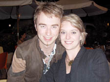 Sophie Miller with boyfriend Adam Thompson