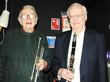 Pictured: Humphrey Lyttleton (left) with Wally Fawkes 