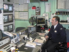 Paul Davies in the Camden Town station control room