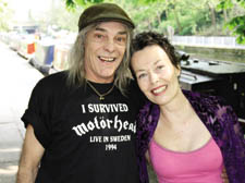 Jem Reeves (right) with partner and ex-Motorhead guitarist, W&uuml;rzel