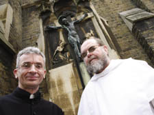 Father Christopher Cawrse with Father Michael Lapsley at King’s Cross Church      
