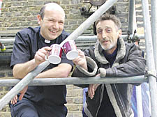 Father Malcolm Hunter and Michael McReanney