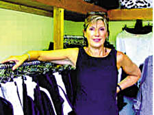 Sally Gee pictured in her Hutton clothes shop 