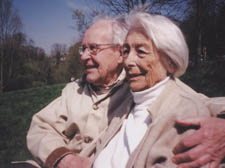 Jean Cox, right, with her husband, Oliver