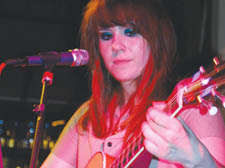 Kate Nash playing at the Boogaloo Bar to support the Stables campaign 