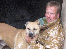 Sergeant “Penny” Farthing with Nowzad in Afghanistan
