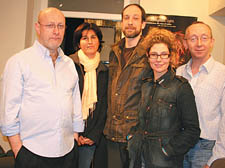 Worried: From left, traders Ian Broderick of CV Hair, Parry Kara of Alara wholefood, Tim Dillon of Snappy Snaps, Alison Phillips of Perhaps cards and gifts shop, and Jim MacSweeney of Gay''s the Word