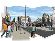 Artist's impression of how Britannia Junction might look