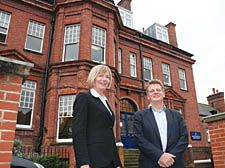 Plans to rebuild: Head Jenny Stephen and architect Ian Williams