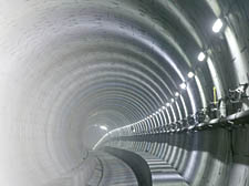 Picture of the miles of tunnels leading into St Pancras