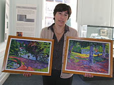 Curator Carol Seigel with her new Boswells