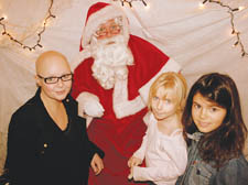 Gail Porter, daughter Honey, and Georgia Doolan meet Santa  Pictures: Elena Heatherwick