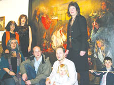From left: Ruti Cohen, Laila Cohen, Liza Gunning, Jascha Lenkiewicz, Sholem Lenkiewicz, Luka Lenkiewicz, Annie Hill-Smith and Manny Lenkiewicz