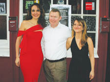 Dublin Castle boss Henry Conlon with Aglaia Tarantino and Caterina Argese at the classical music day 