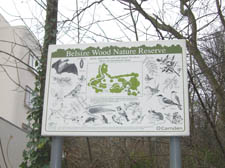 A sign near the entrance to the nature reserve 