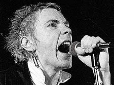 Pictured: The Sex ­Pistols’ lead singer Johnny Rotten (John Lydon)