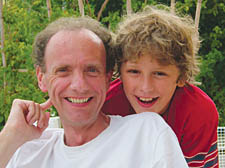 Colin Ludlow, with son Edmund, has written about his ordeal