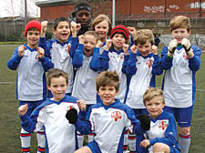 Members of the Primrose Hill United Under-8 side