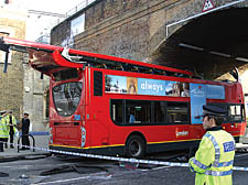 Scene after the accident. &lsquo;It just happened so fast... I thought it could be a bomb,&rdquo; said a passenger