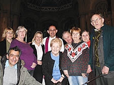 From left: Lynda Twidale, Alex Andru, Christine Dawson, Linda Pugh, Rev John Hayward, Irene Harley, Joyce Gleeson, Margaret Looney, Michael Hennessey