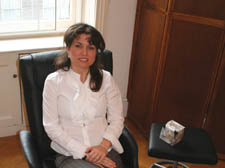 Liana Salvucci at her Harley Street practice