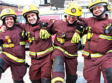Red Watch, from left, Martin Browne, Tom Ivory, Dave Costello and Mick Hill