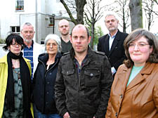 Cantelowes residents Annie Mullins, Andrew Deans, Mary Santi, Mandy Martinez, Rob McNab, Daniel Britten and Dennis Whitlock