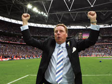 Portsmouth manager Harry Redknapp savours the Premier League club's FA Cup final triumph at Wembley