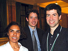 Green councillors Maya De Souza, Alex Goodman and Adrian Oliver