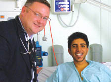 Brendon Burnaby with Dr James O&rsquo;Beirne