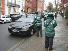 Parking wardens slap a fine on the mayor's car earlier this year - but Camden insists they're only interested in an 