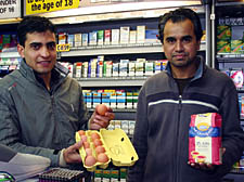 Nazir Khan (left) and Nuruz Ali of Everbest Food and Wine in Kentish Town Road 