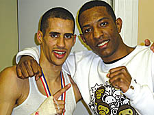 Darren Ballinger, left, and club-mate Akram Ibrahim