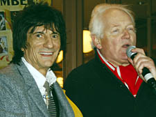 Ronnie Wood with Christopher Mason in Hampstead