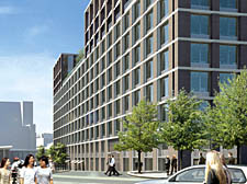 Artist's impression of the Sainsbury's headquarters planned for King's Cross 