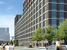 Artist's impression of the Sainsbury's headquarters planned for King's Cross 