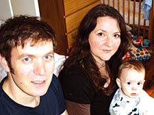 Jonathan and Leila Kilby with their 11-month-old baby Nathan
