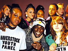 DJ and photographer Normski meets youngsters involved in the Haverstock Youth Panel