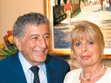 Singer Tony Bennett with Gillian Catto in 2005