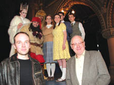 John Risebero and Michael Taylor at St Stephen's with The Lion, The Witch and The Wardrobe cast