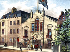 A drawing of the armoury in South End Green