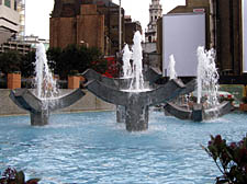 Centre Point fountains &ndash; now removed