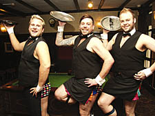 Dream Bears Dan Browne, Justin Swift and Luke Power show off the moves that have won them national acclaim