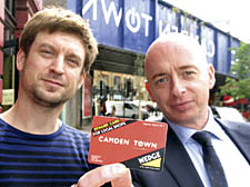 Doug Charles-Ridler from the Hawley Arms and Camden Town Unlimited's Simon Pitkeathley