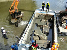 The Arch stones are recovered from the River Lea