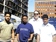 Windmill tenants Muidur Rahman, Giddian Ekwvabu, Tony Coates and Shahin Peshwari