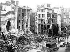 Image of the Blitz bombing campaign during the Second World War that killed thousands across the capital